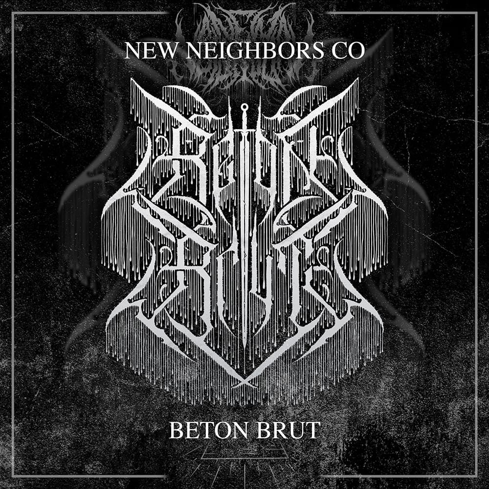 BETON BRUT, London-based noise tech musician logo, 2024