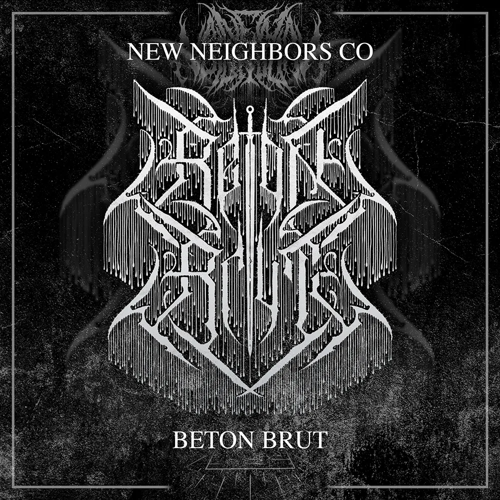 BETON BRUT, London-based noise tech musician logo, 2024
